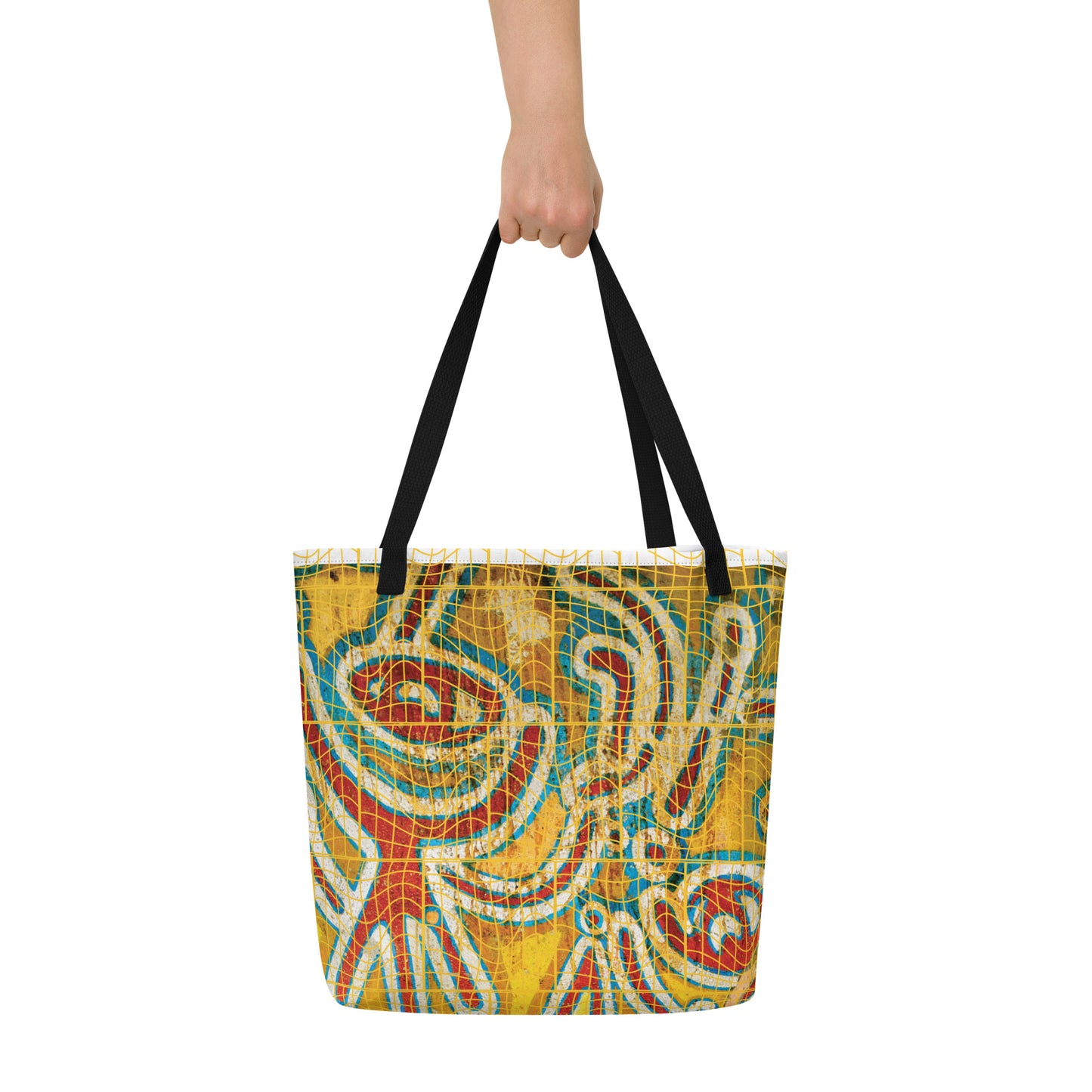Afrosbag | Shopping bag grande con stampa all over