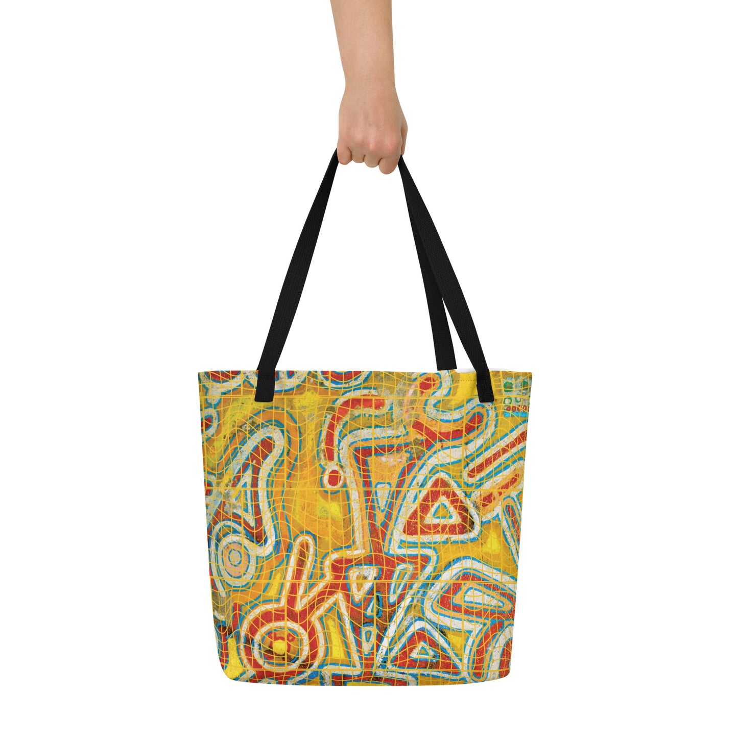 Afrosbag | Shopping bag grande con stampa all over