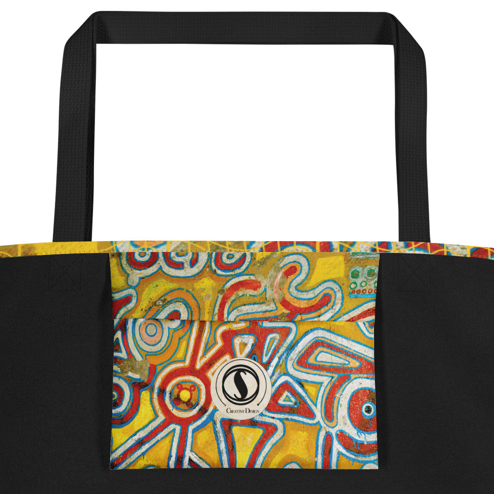 Afrosbag | Shopping bag grande con stampa all over