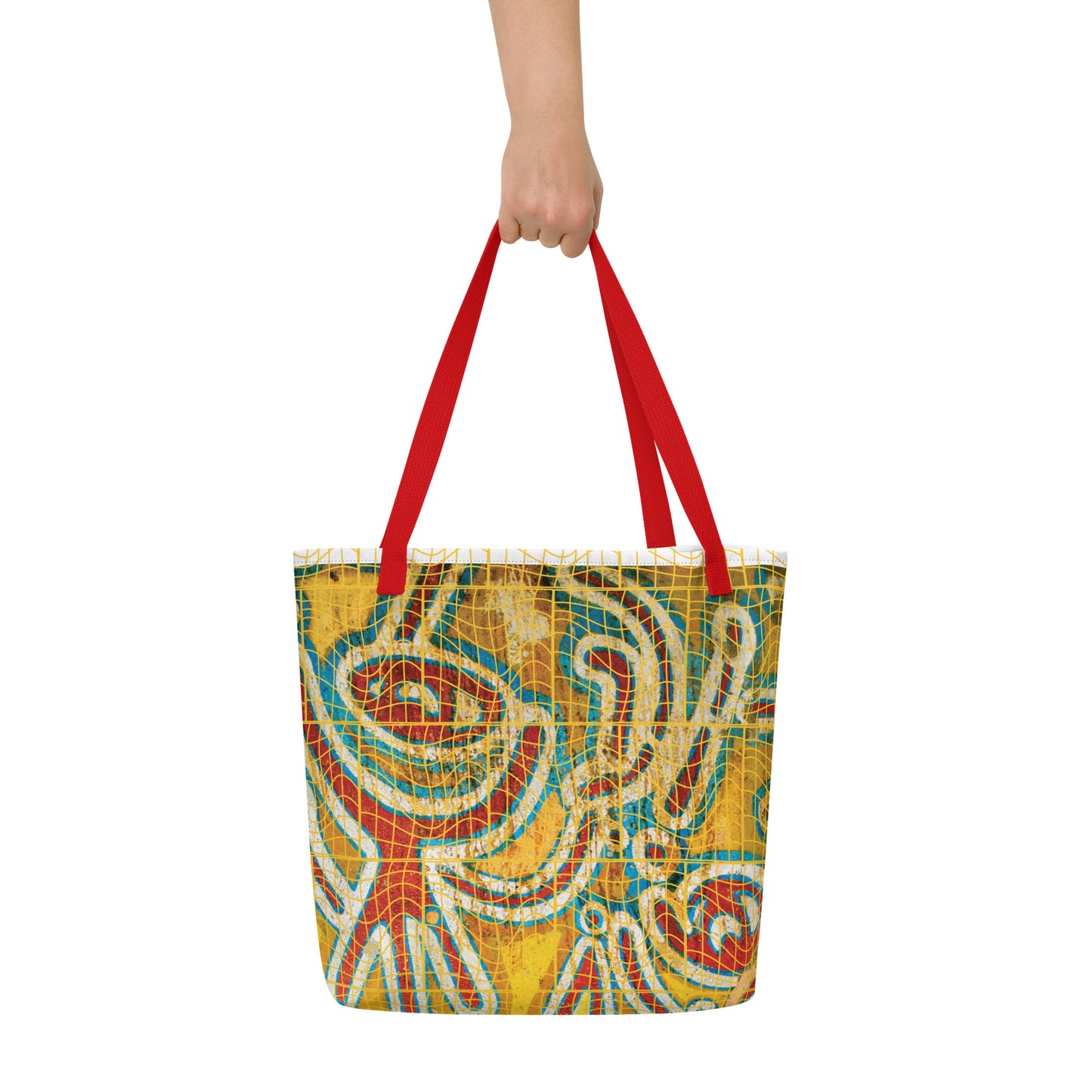 Afrosbag | Shopping bag grande con stampa all over