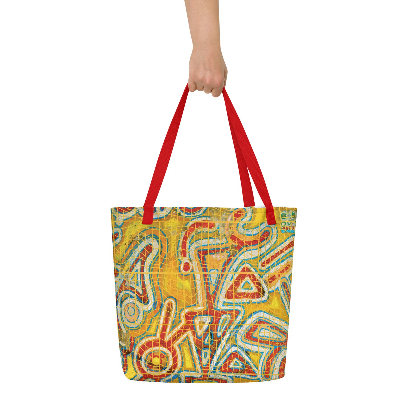 Afrosbag | Shopping bag grande con stampa all over