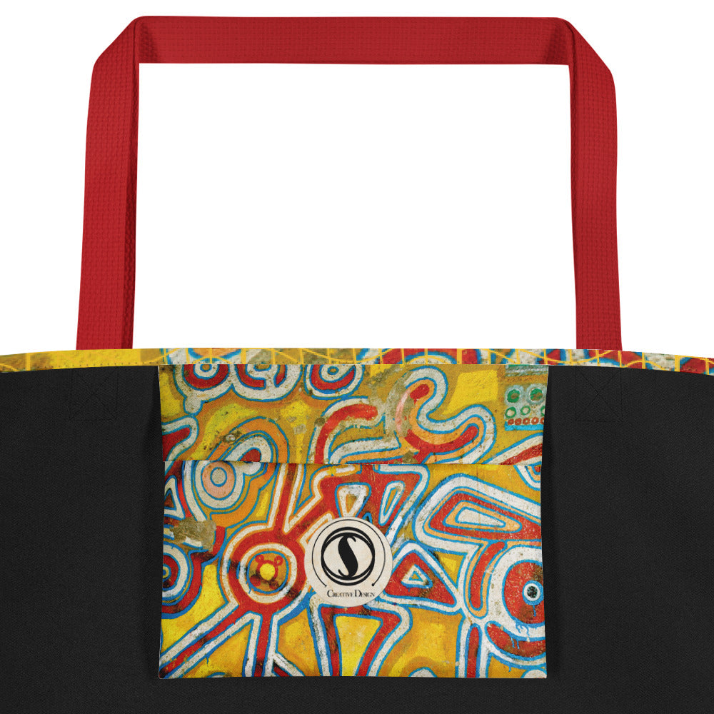 Afrosbag | Shopping bag grande con stampa all over