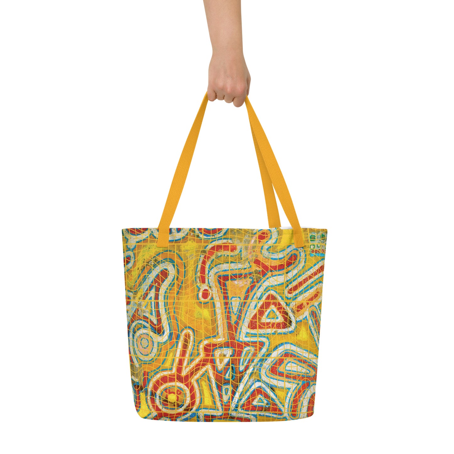 Afrosbag | Shopping bag grande con stampa all over