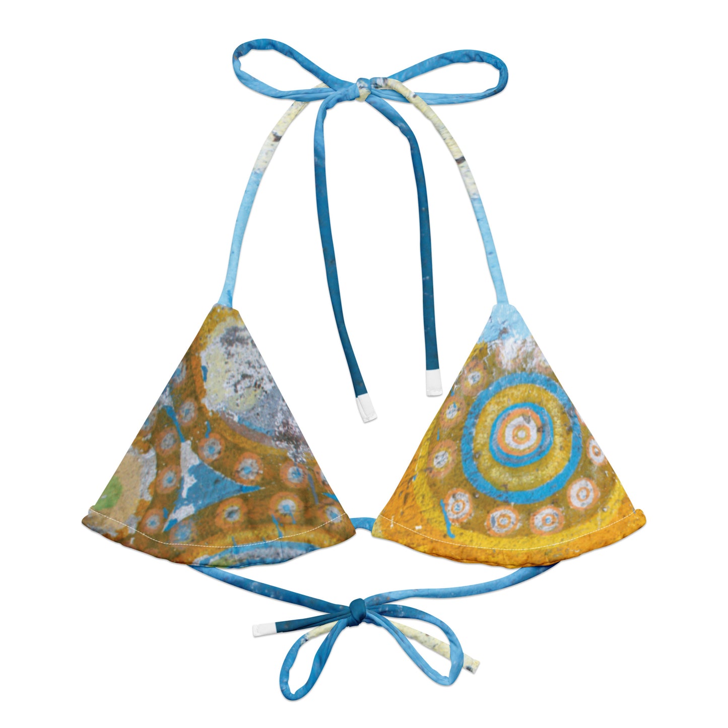 Urban | All-over print recycled string bikini top