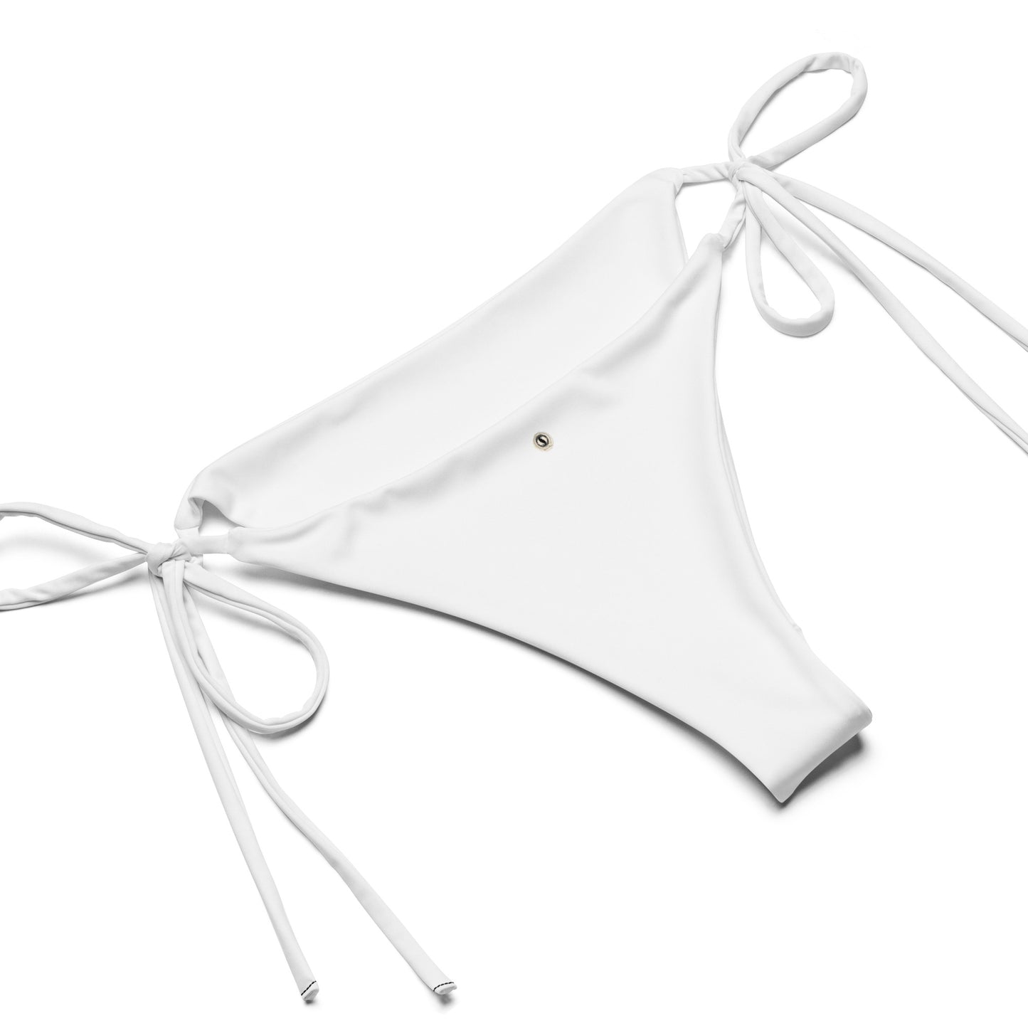 Afrosbikini | Bikini in tessuto riciclato con lacci e stampa all over