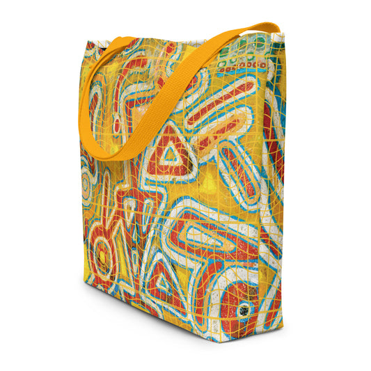 Afrosbag | Shopping bag grande con stampa all over