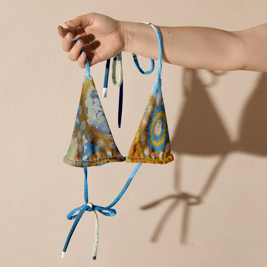 Urban | All-over print recycled string bikini top