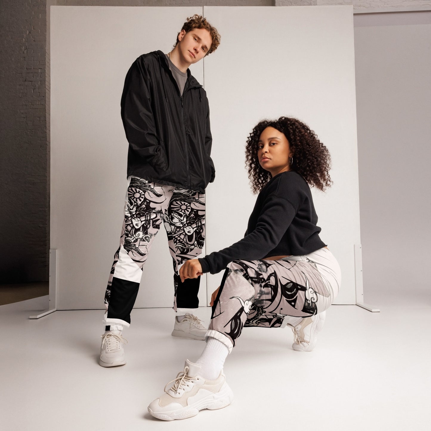 Pantaloni sportivi con stampa all over unisex